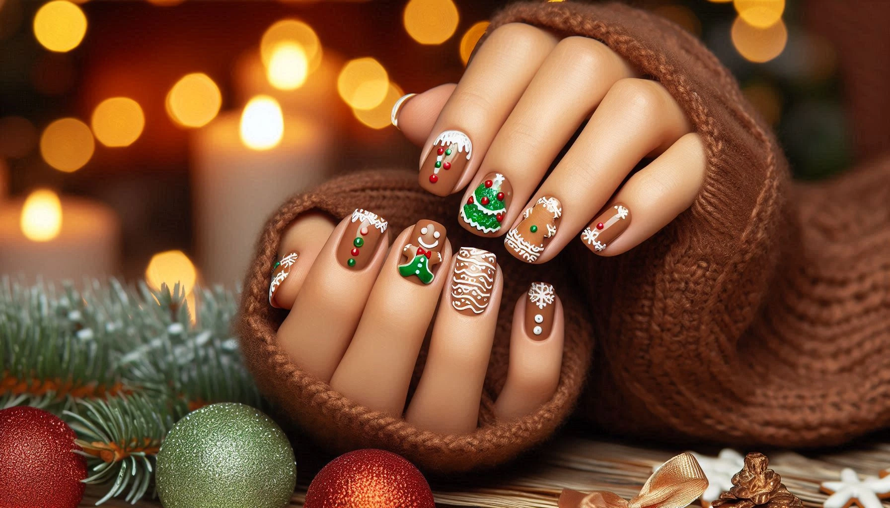 gingerbread nails